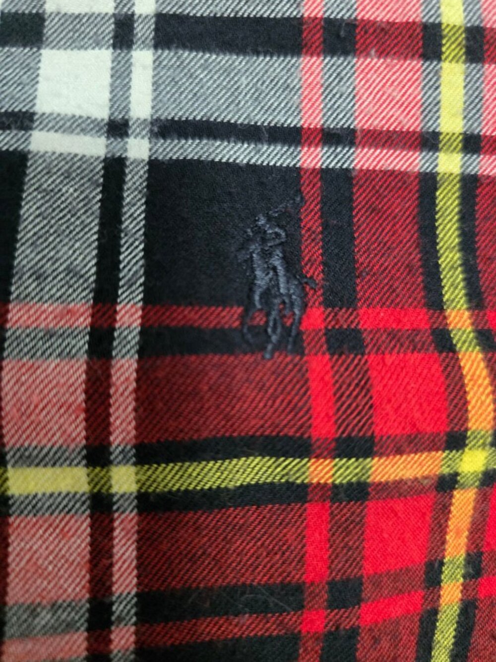 Ralph Lauren Blaire Red & Black Plaid Button-Down Shirt Long Sleeve Men’s Large - Picture 6 of 6